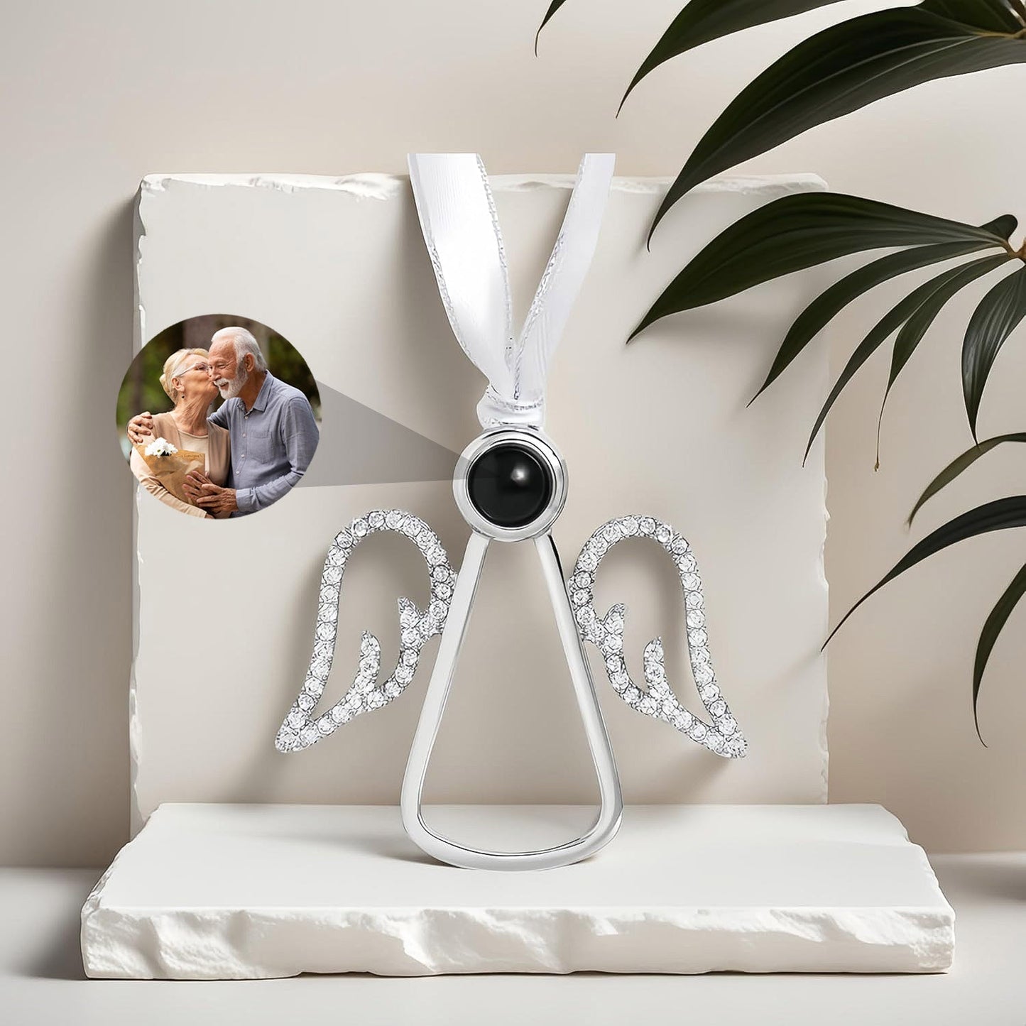 Ornement Ange Gardien avec Photo Personnalisée