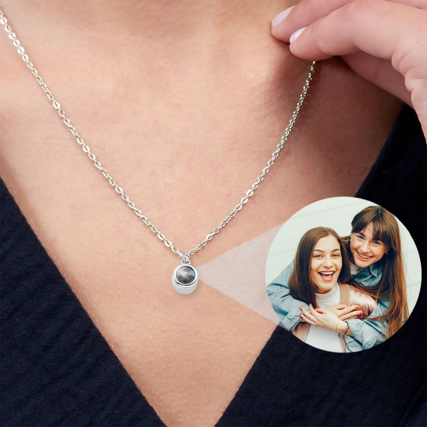 Collier Memory avec Photo Personnalisée