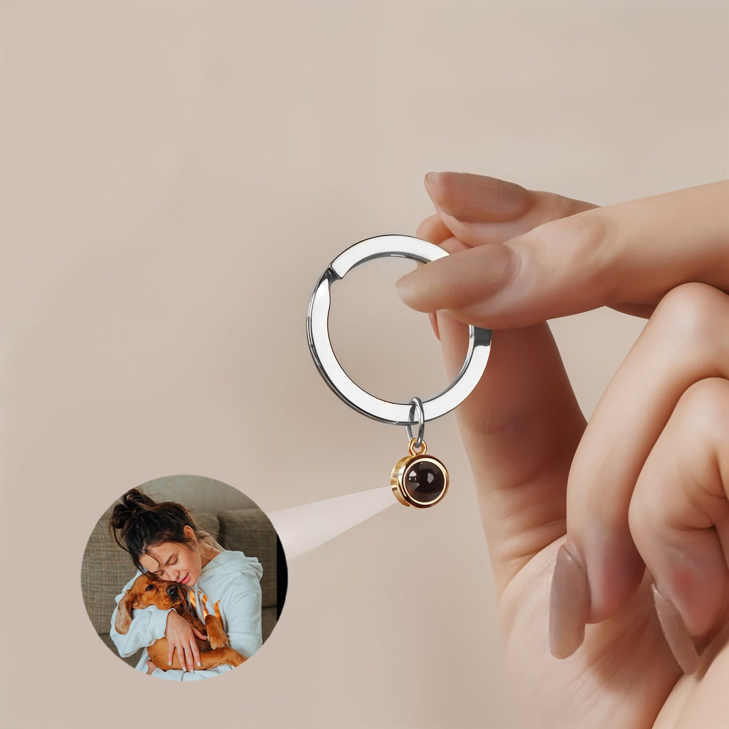 Porte‑Clés Souvenir avec Photo Personnalisée