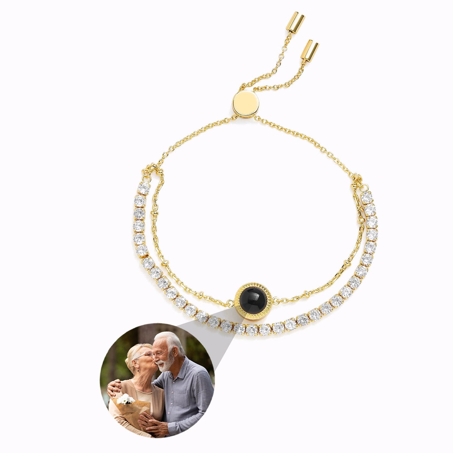 Bracelet Luminescence avec Photo Personnalisée