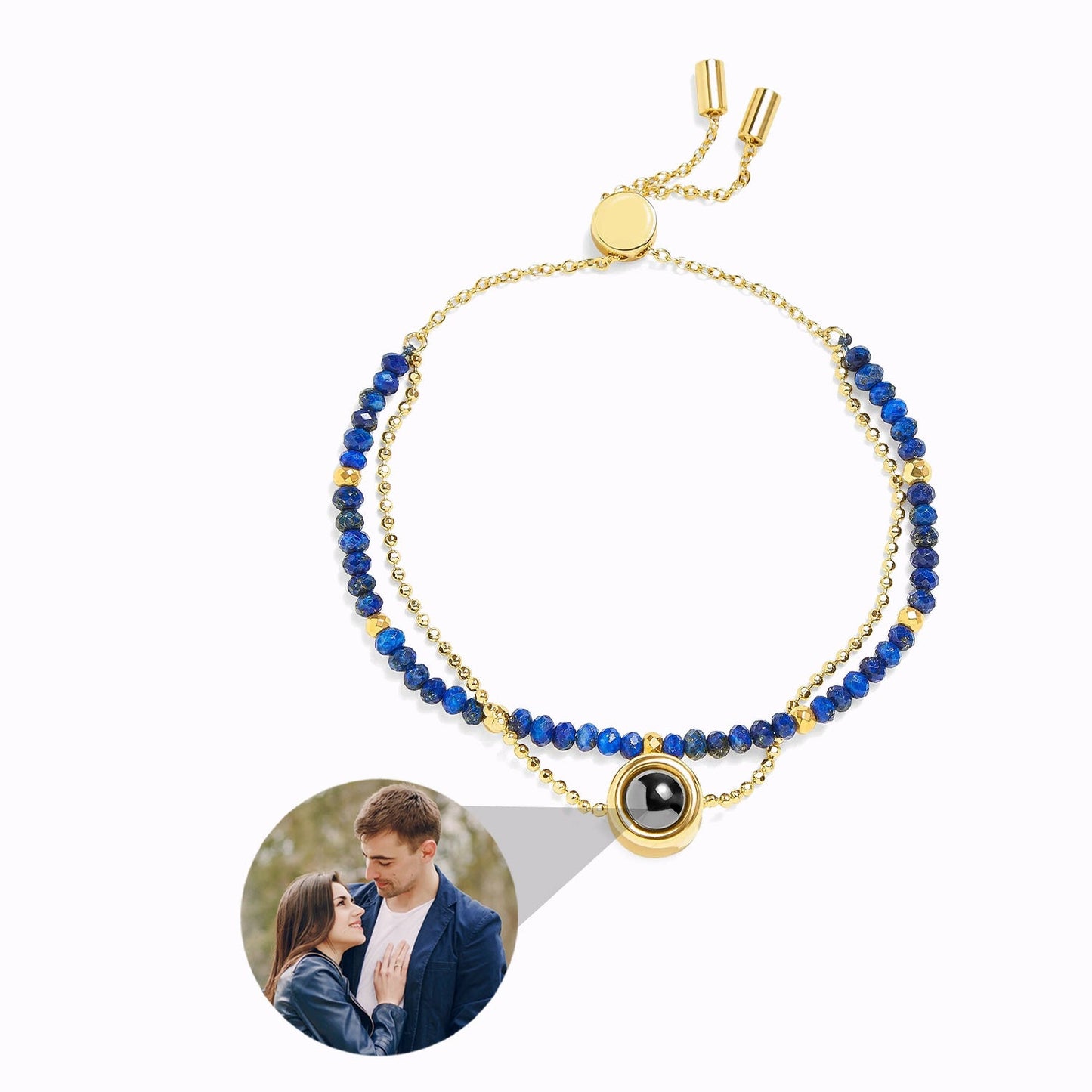 Bracelet Cristal avec Photo Personnalisée