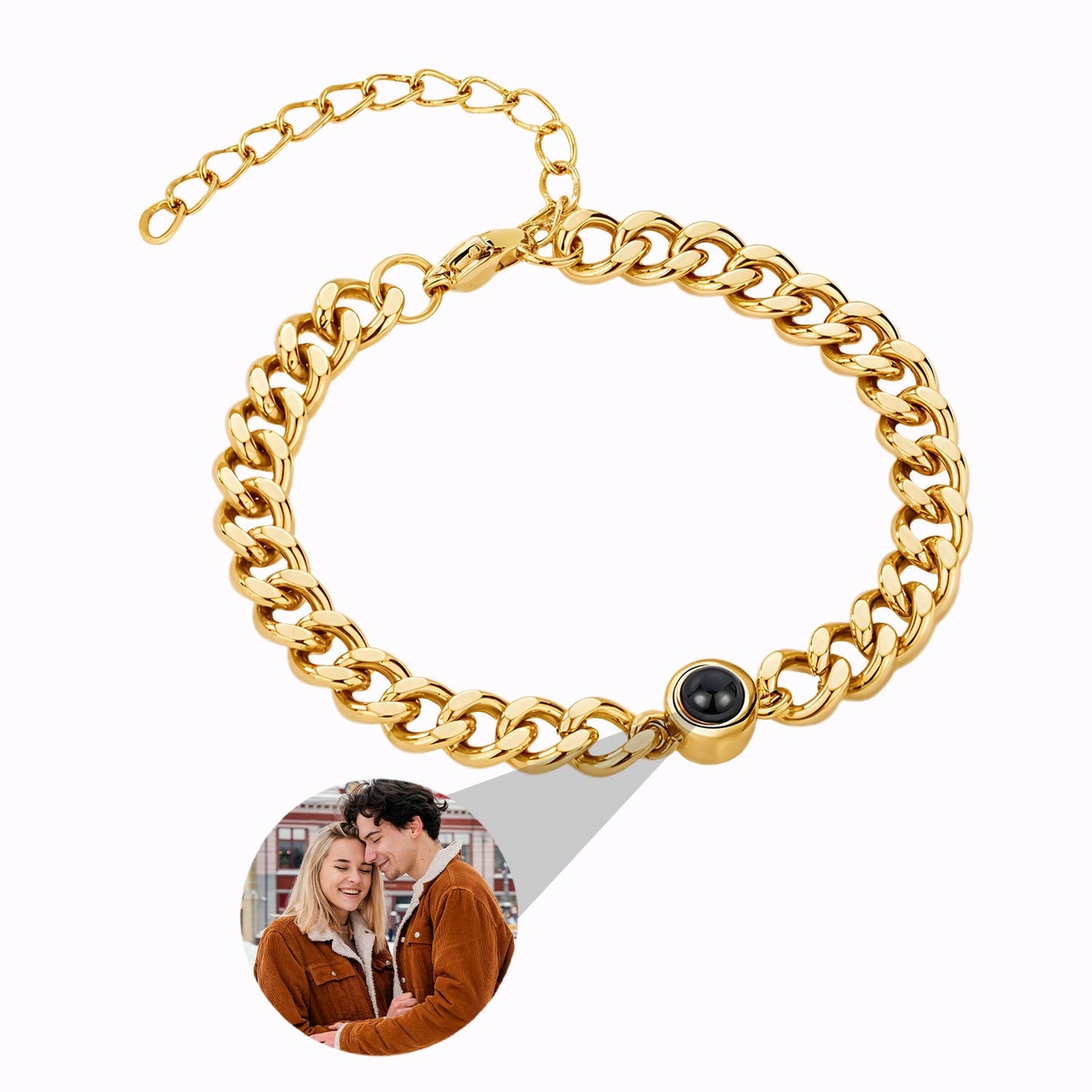 Bracelet Lien Éternel avec Photo Personnalisée