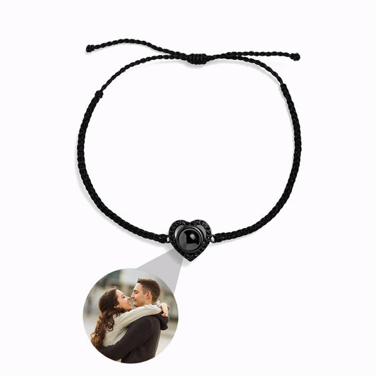 Bracelet Cœur avec Photo Personnalisée