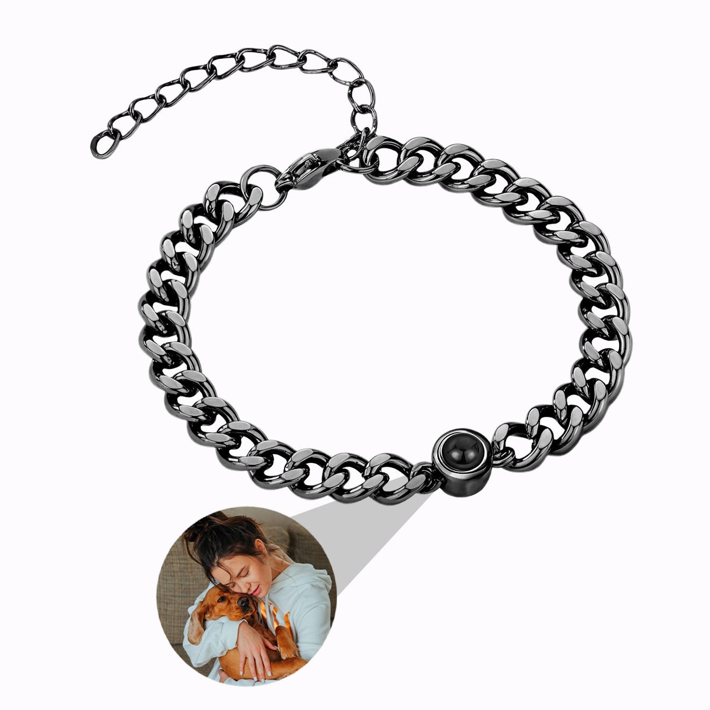 Bracelet Lien Éternel avec Photo Personnalisée