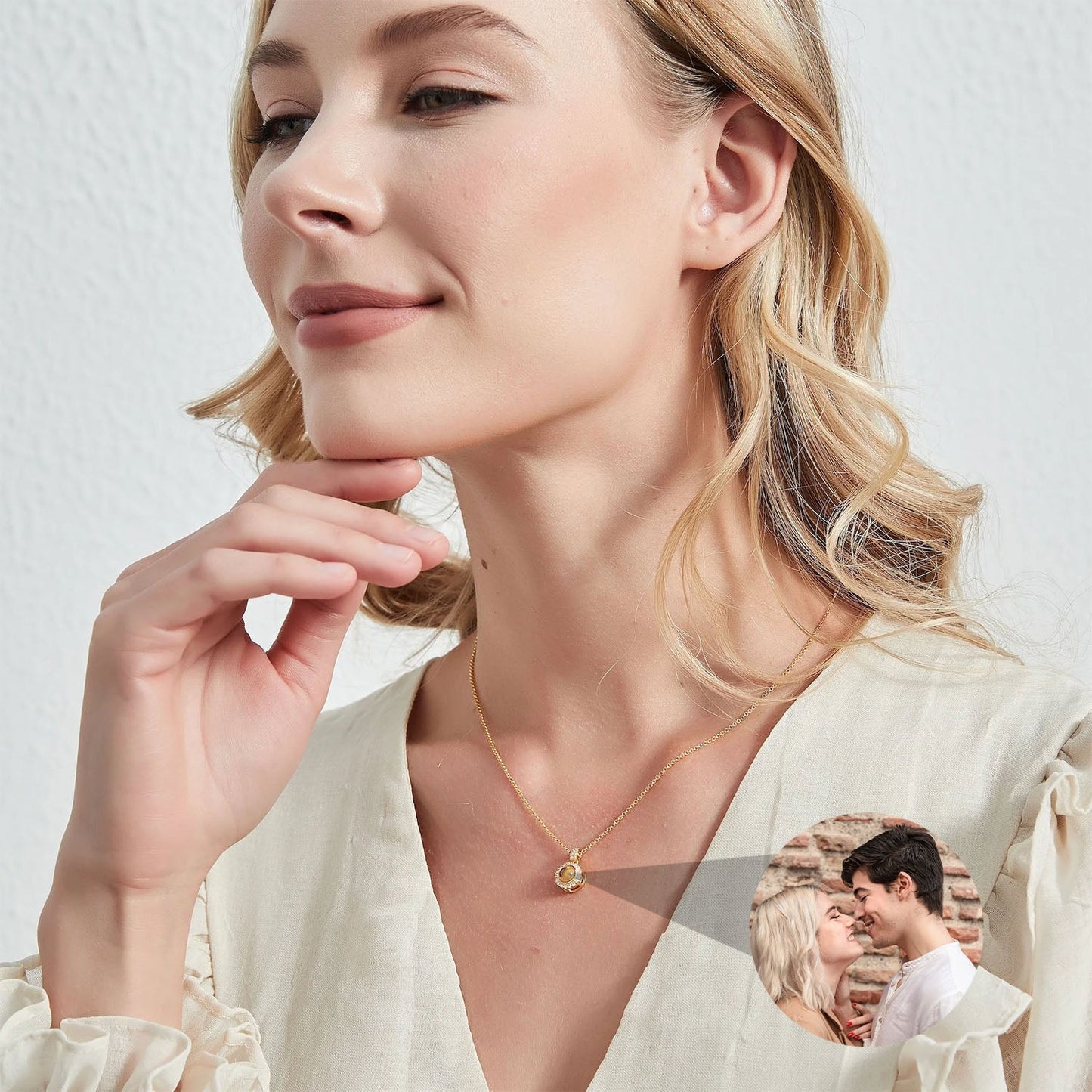 Collier Echo du Temps avec Photo Personnalisée