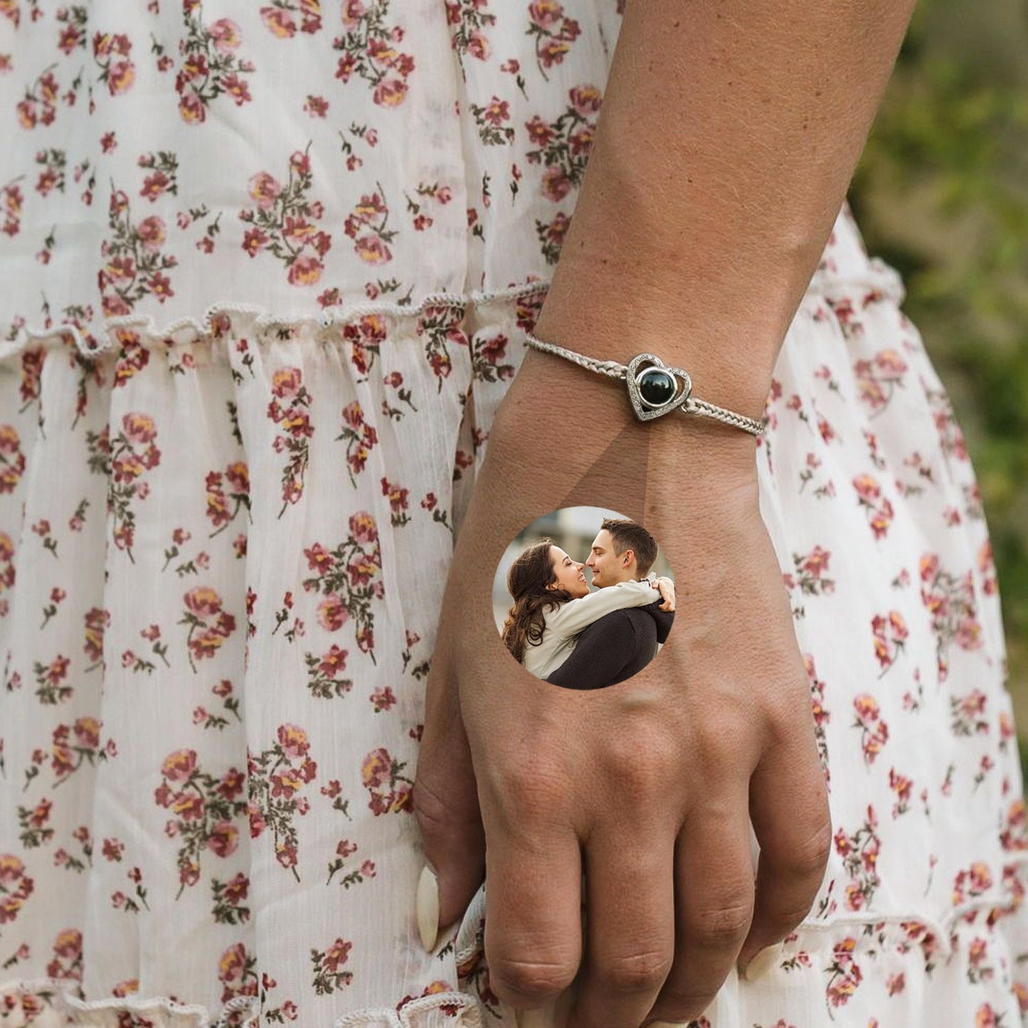 Bracelet Cœur avec Photo Personnalisée