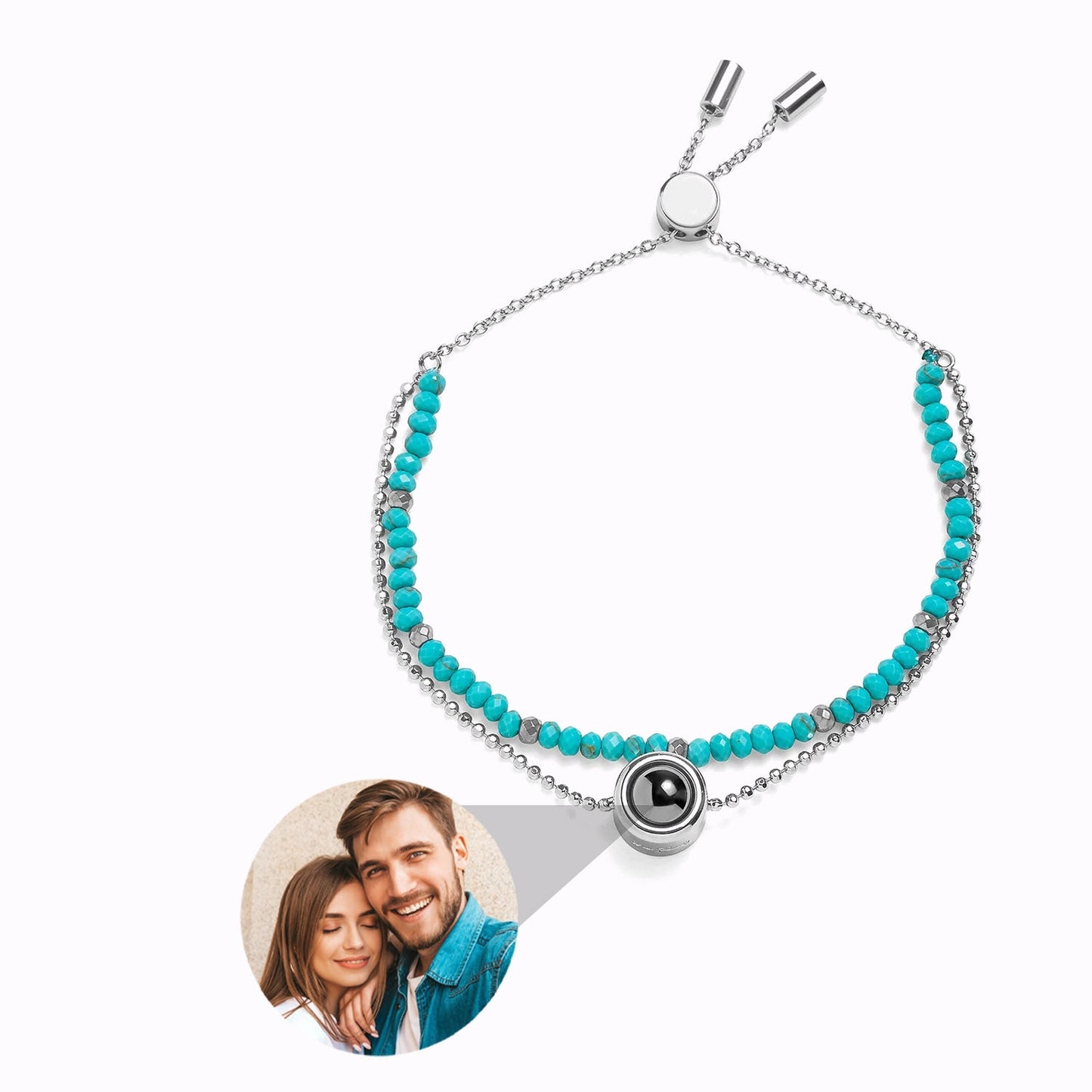 Bracelet Cristal avec Photo Personnalisée