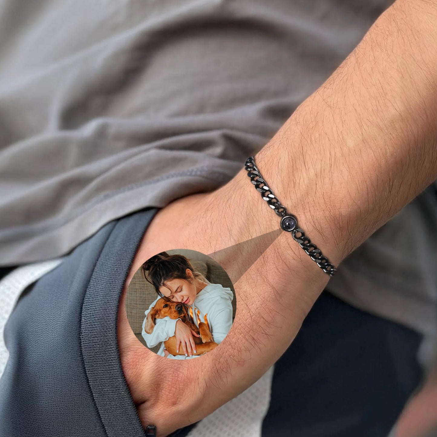 Bracelet Lien Éternel avec Photo Personnalisée
