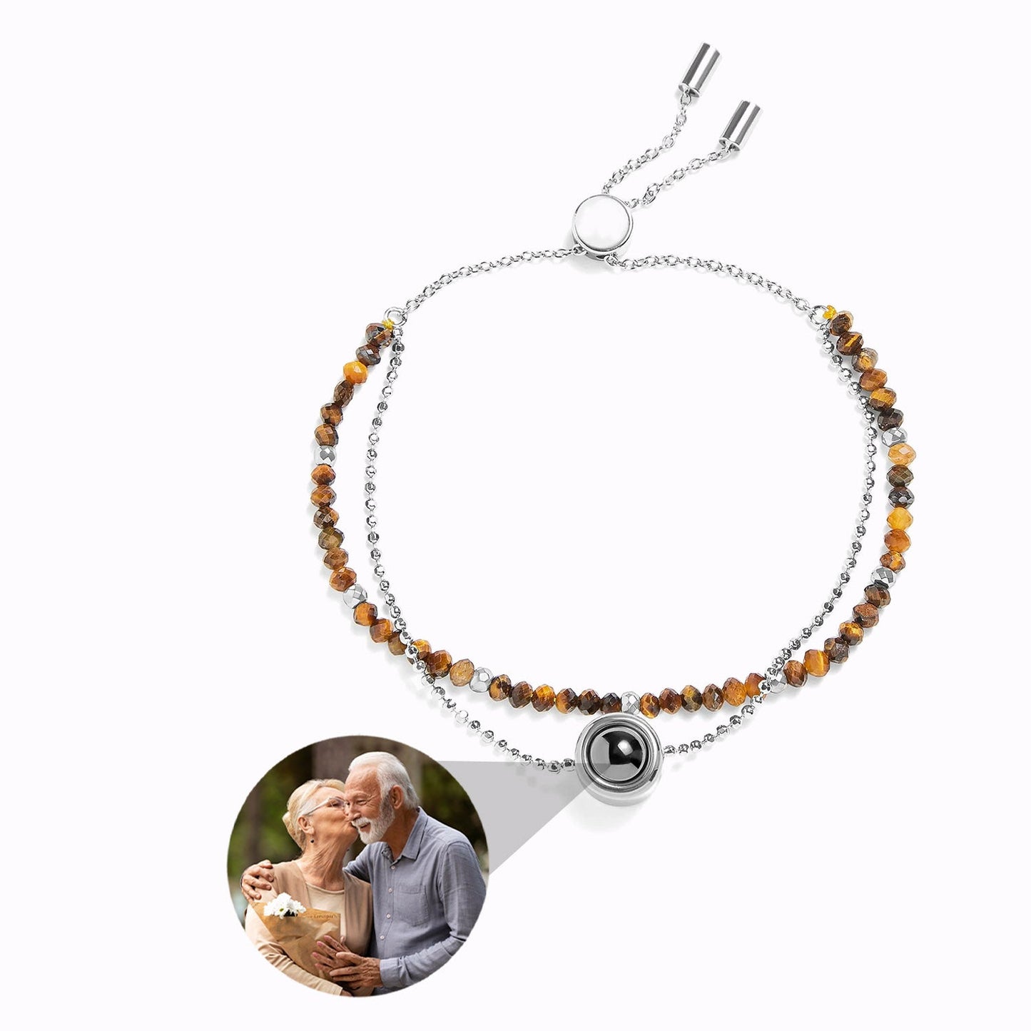 Bracelet Cristal avec Photo Personnalisée