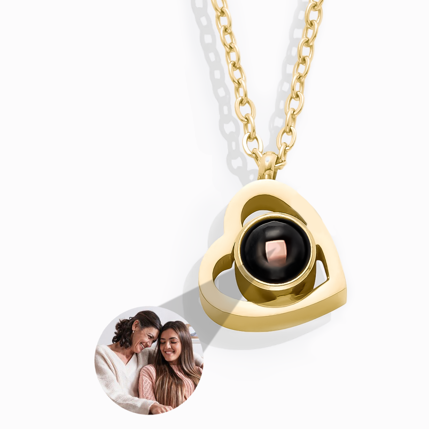Collier Cœur avec Photo Personnalisée
