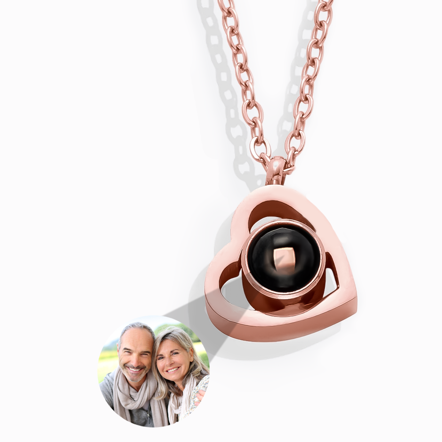 Collier Cœur avec Photo Personnalisée